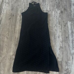 a new day Black Halter Midi Dress